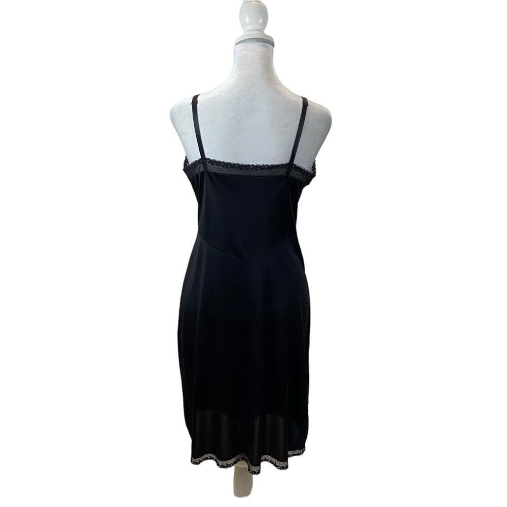 Vintage Kayser brand Black Nightgown or‎ Slip Size 36 Medium